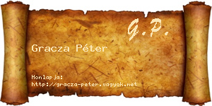 Gracza Péter névjegykártya